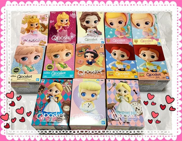 お買い得　ディズニー　プリンセス　Qposket 13種セット　フィギュア お買い得 ディズニー プリンセス Qposket 13種セット フィギュア