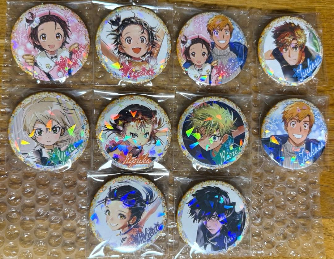 メダリスト マンガ展 ホログラム缶バッチ 10種類セット