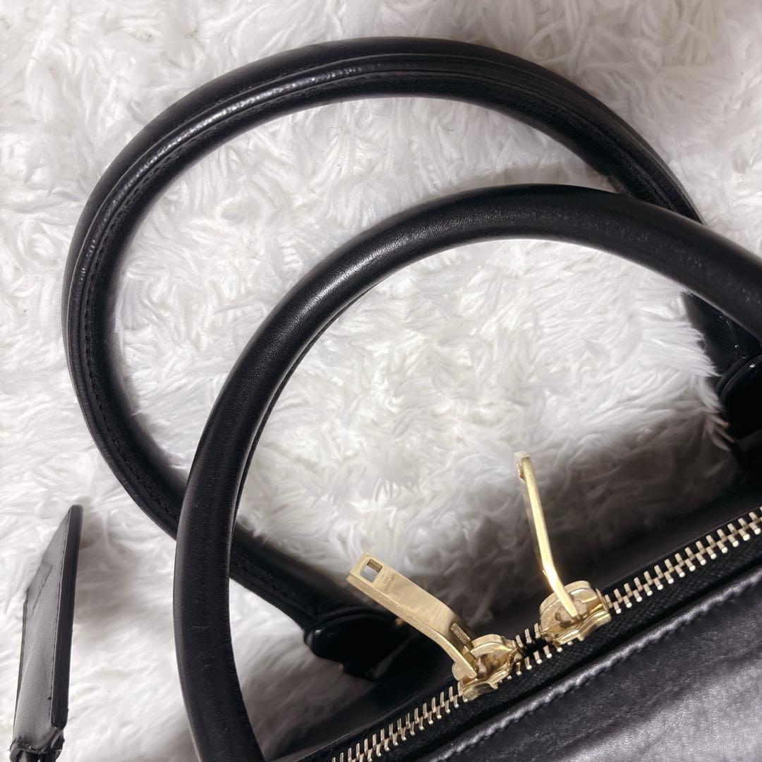 サンローラン クラシックダッフル6 2way ショルダーバッグ レザー ブラック