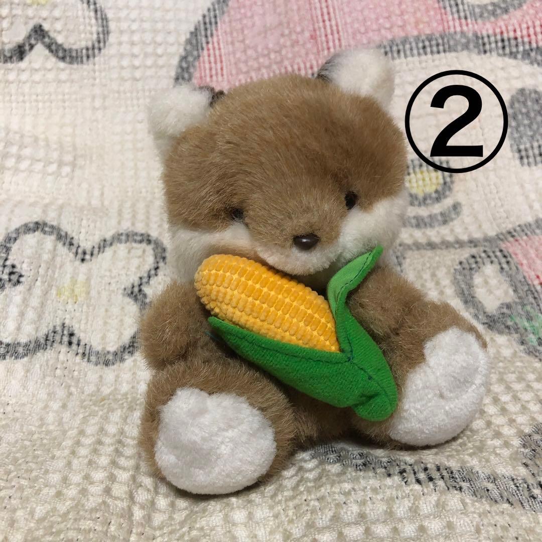 OIKE オオイケ　野菜物語　コーンキツネ　特大＆小　ぬいぐるみセット　中古品