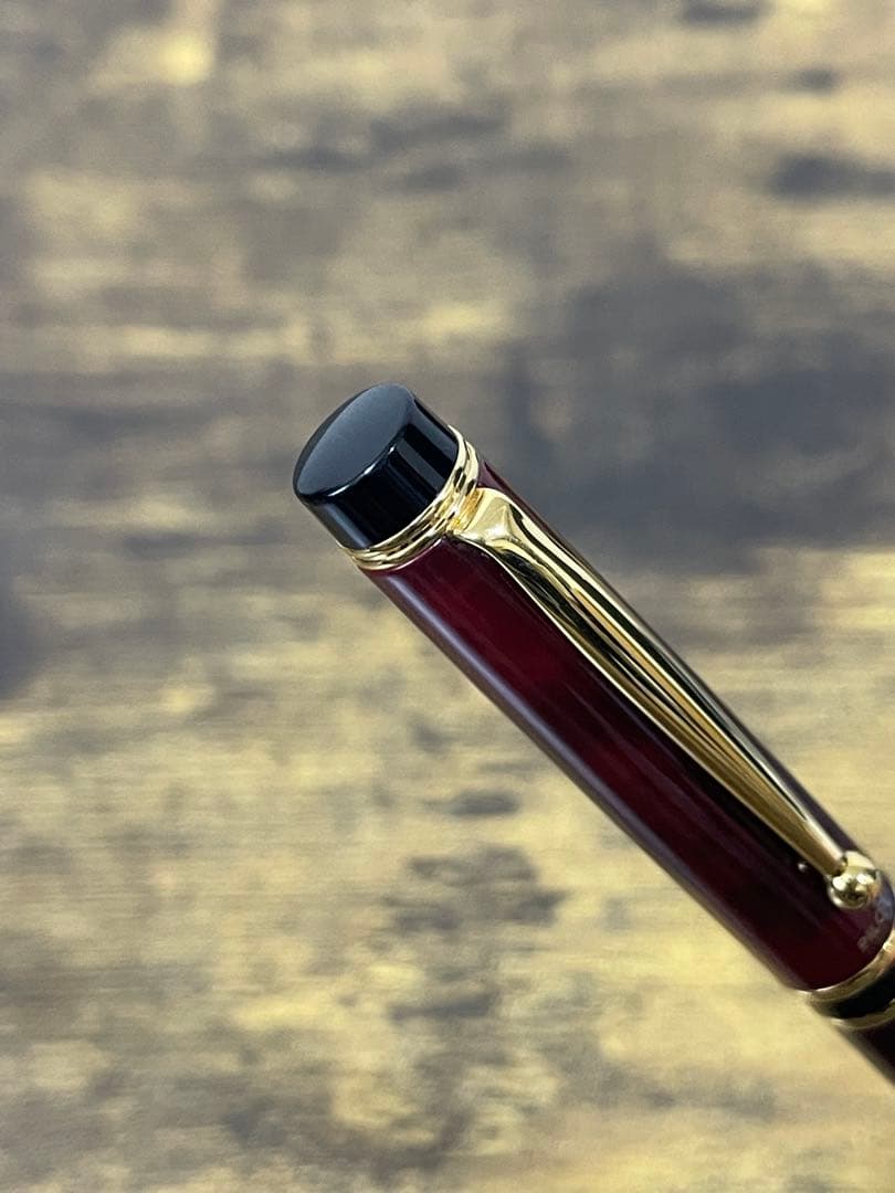 試筆のみ 1996年製 初期型 グランセ ルビーレッド マーブル 万年筆 細字