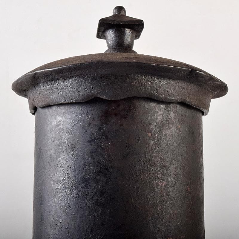 仏教美術 古銅 佛経筒 時代箱 M R8290