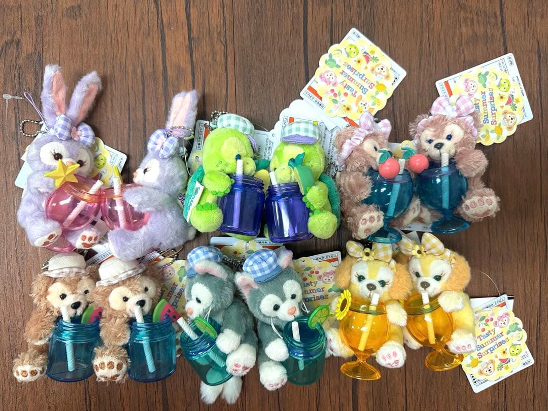 ぬいぐるみストラップ 12点セット ダッフィー テイスティ・サマー