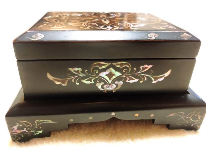 骨董品100年もの螺鈿細工箱 時代物漆器 古美術 - メルカリ
