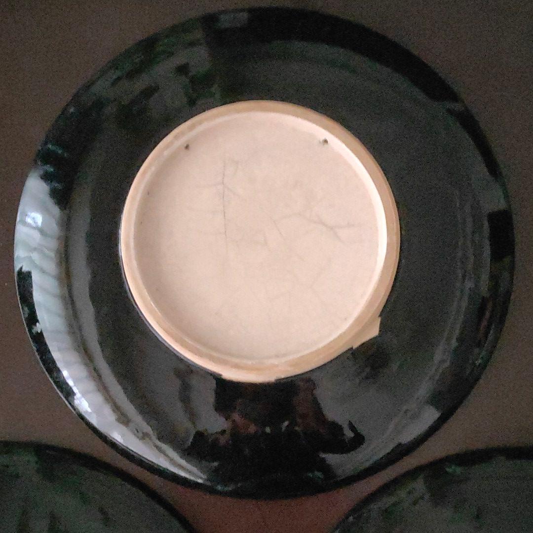 織部　大皿 ３枚組　31cm