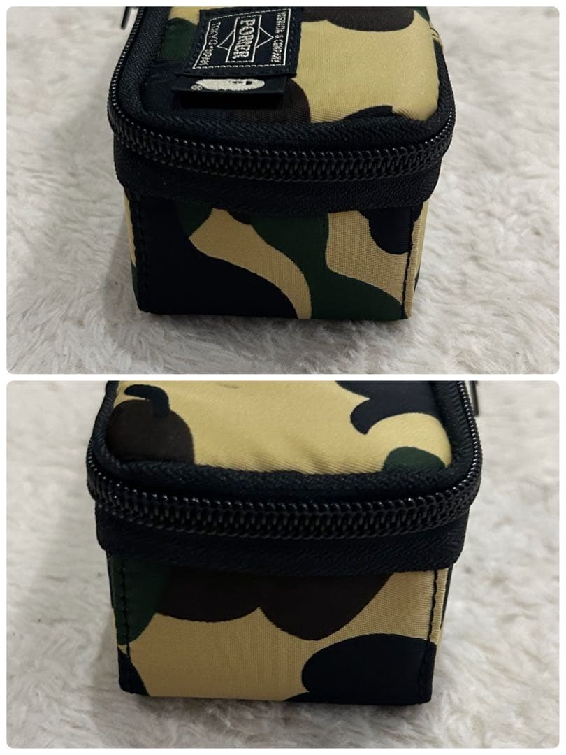 【超激レア 美品】ポーター×アベイシングエイプ メガネケース ポーチ ロゴパッチ