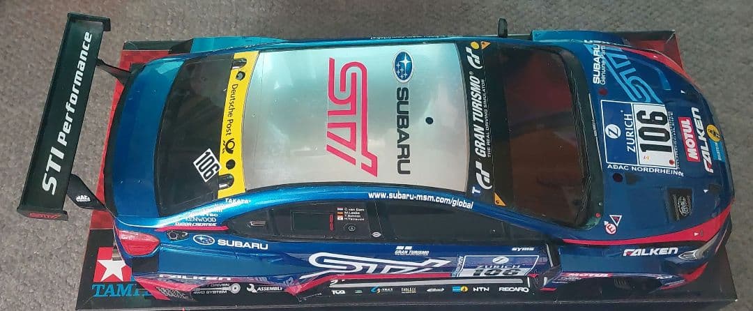 田宮 RCキット TT-02 スバルWRX STI NBRチャレンジ 説明書有り