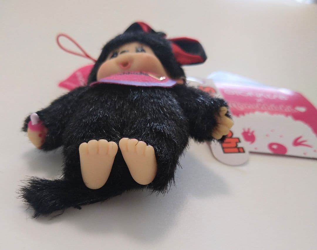 モンチッチ オトナラボ 黒 マスコット キーチェーン レア mm