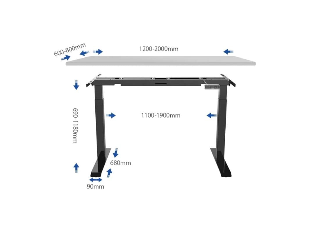 FLEXISPOT スタンディングデスク 電動式昇降デスク EJ2