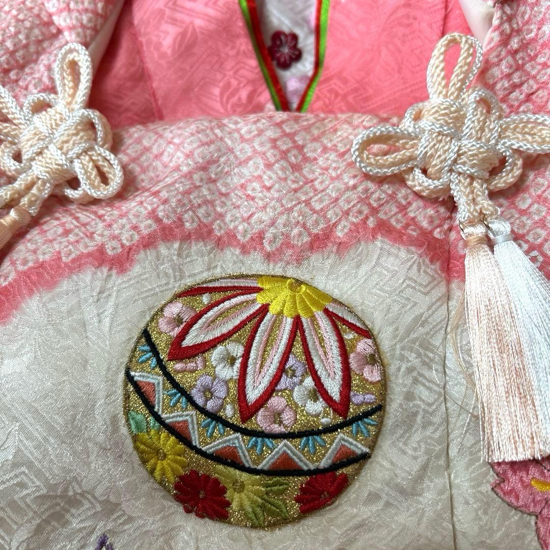 No.3 七五三　　3歳　　　正絹被布セット　　　絞り　　訳あり