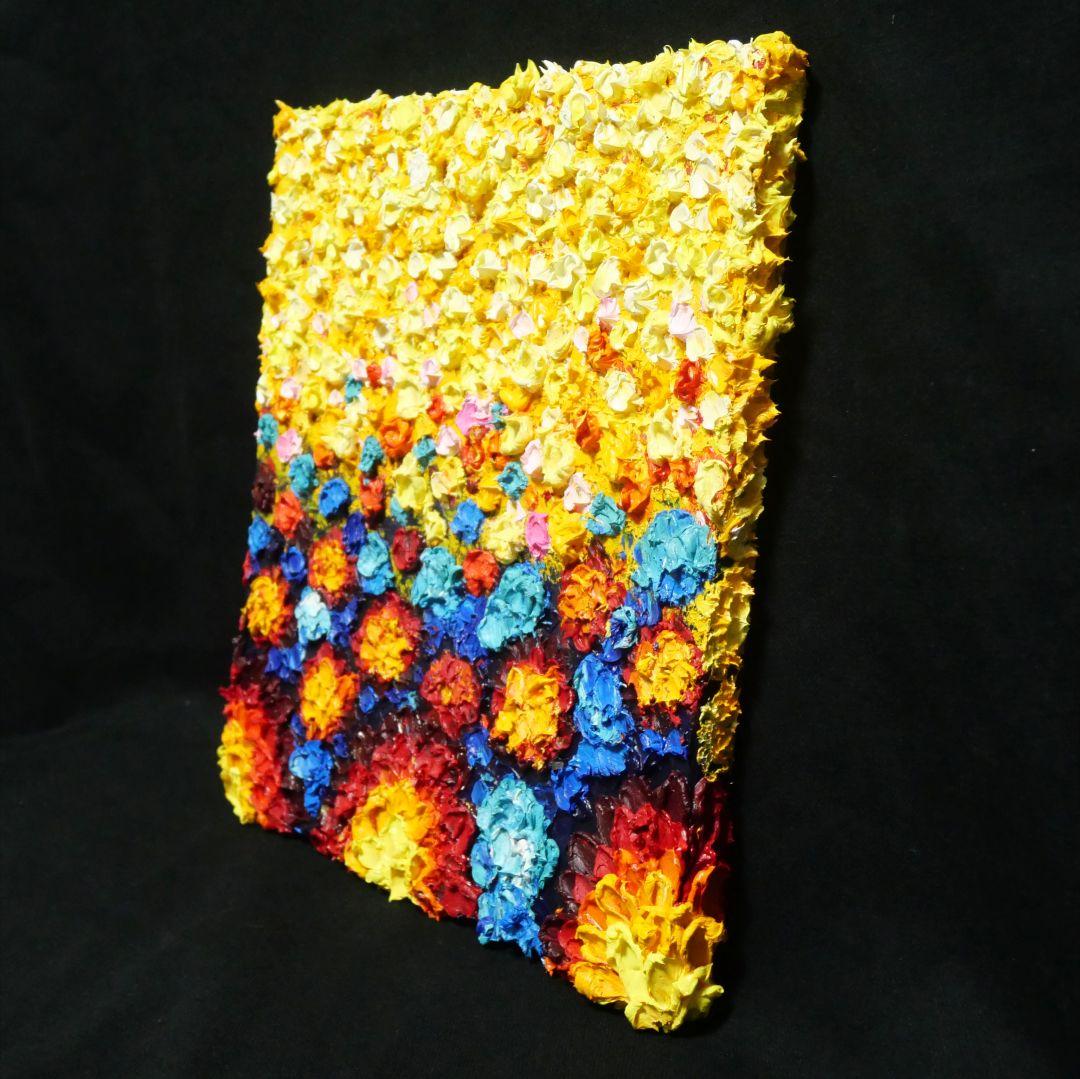 油絵 絵画 アートパネル【flower garden】