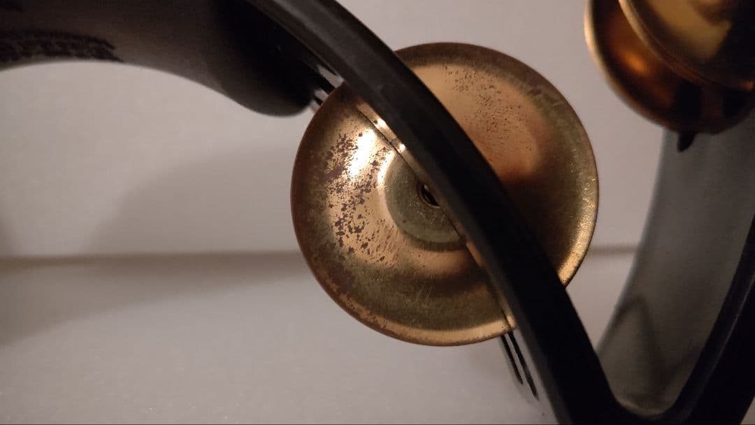 タンバリン(希少なBLACKジングルMEINL)リズムテックRHYTHMTECH - メルカリ