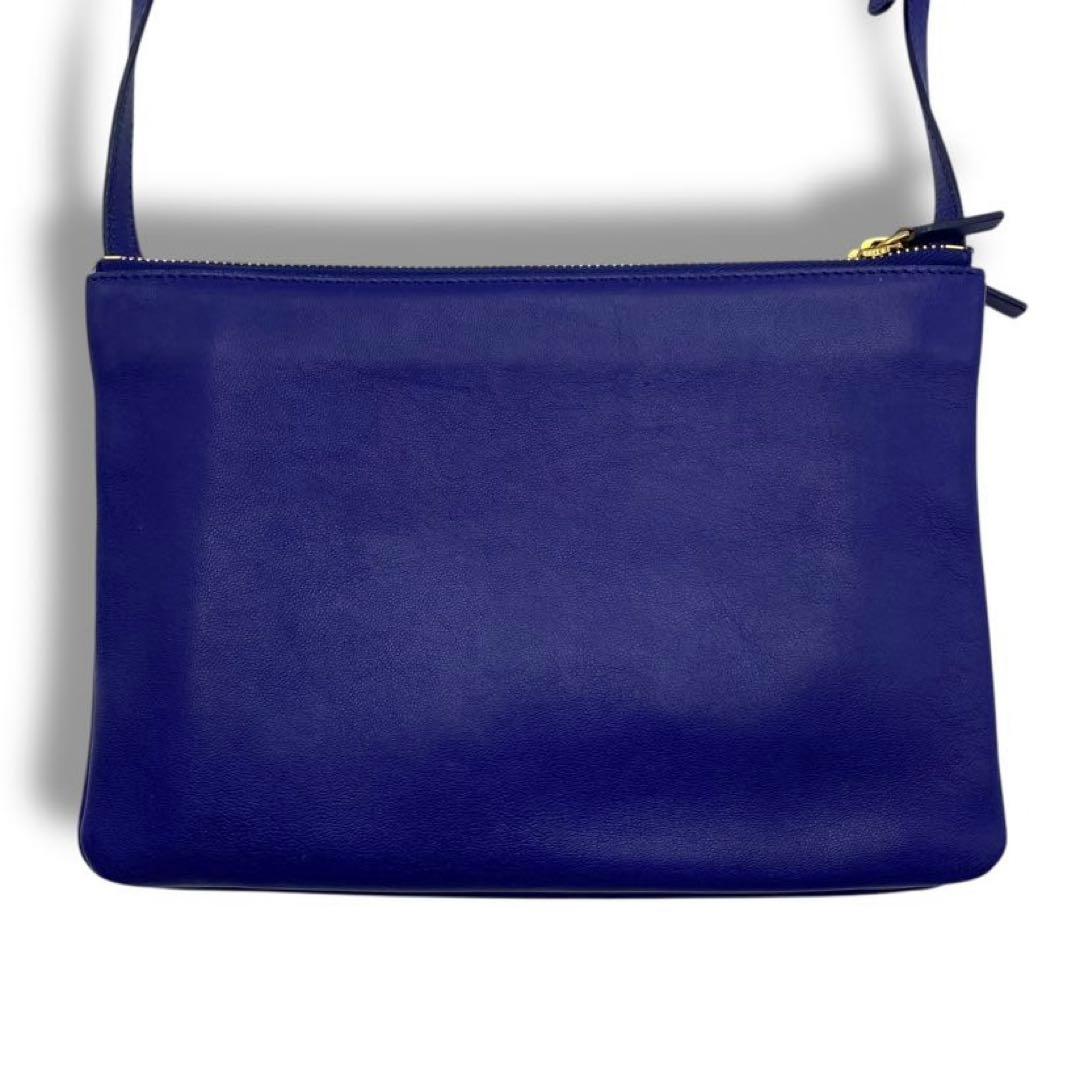 美品 CELINE セリーヌ トリオ レザー バッグ ショルダー フィービー期