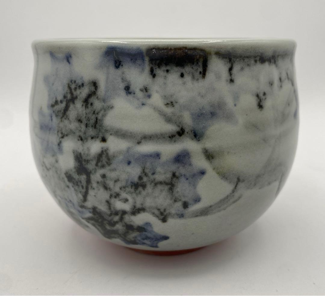 陶器 楓色絵図 五角形鉢 Ab-181