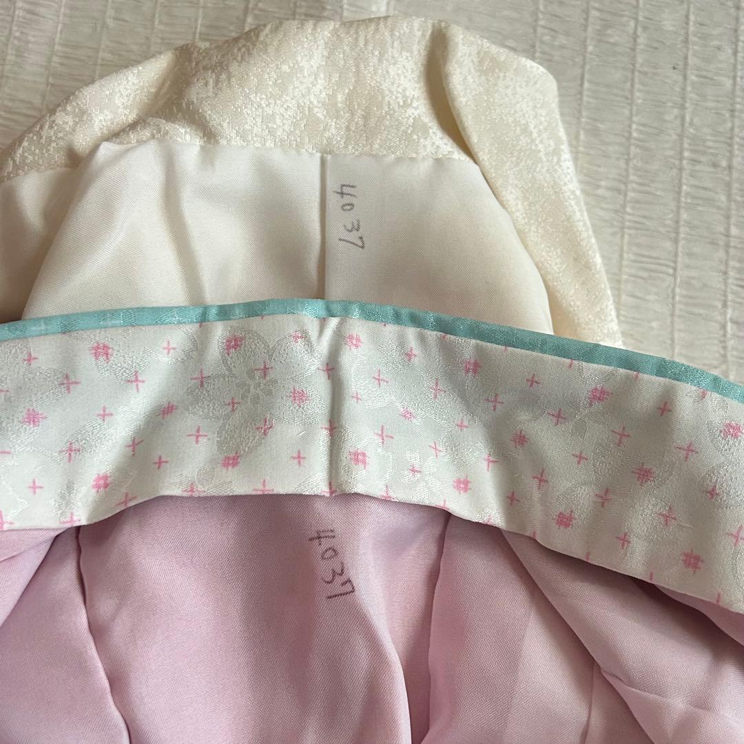 七五三 3歳 絞り 被布 着物 絹 三歳 赤 草履 753 女の子 子供着物 白