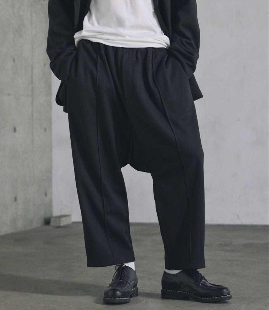 A16634 美品 コムデギャルソンオムプリュス 12AW 縮絨ペンギンパンツ黒