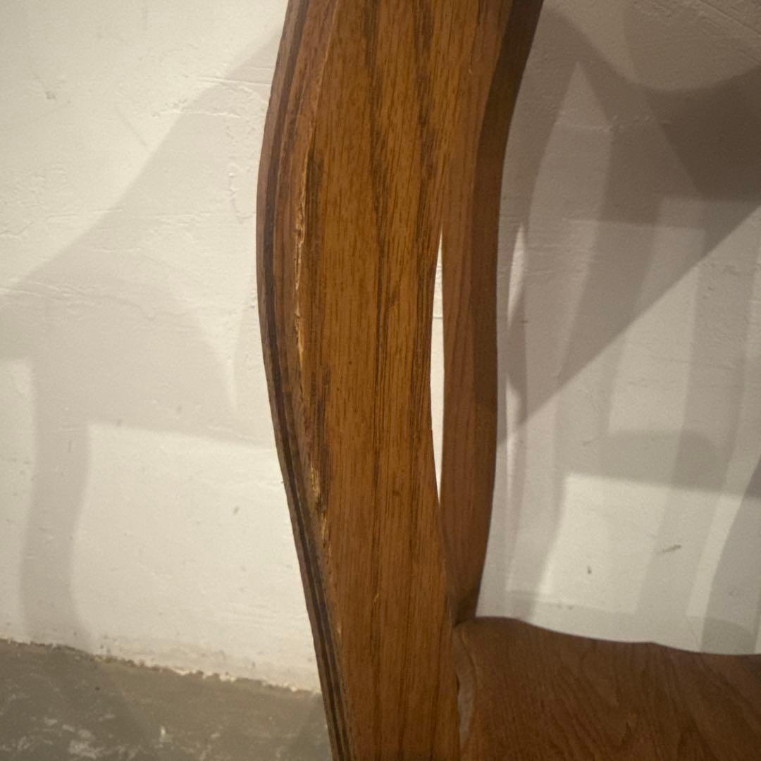 年末年始saleヴィンテージ 木製サイドテーブル 2段