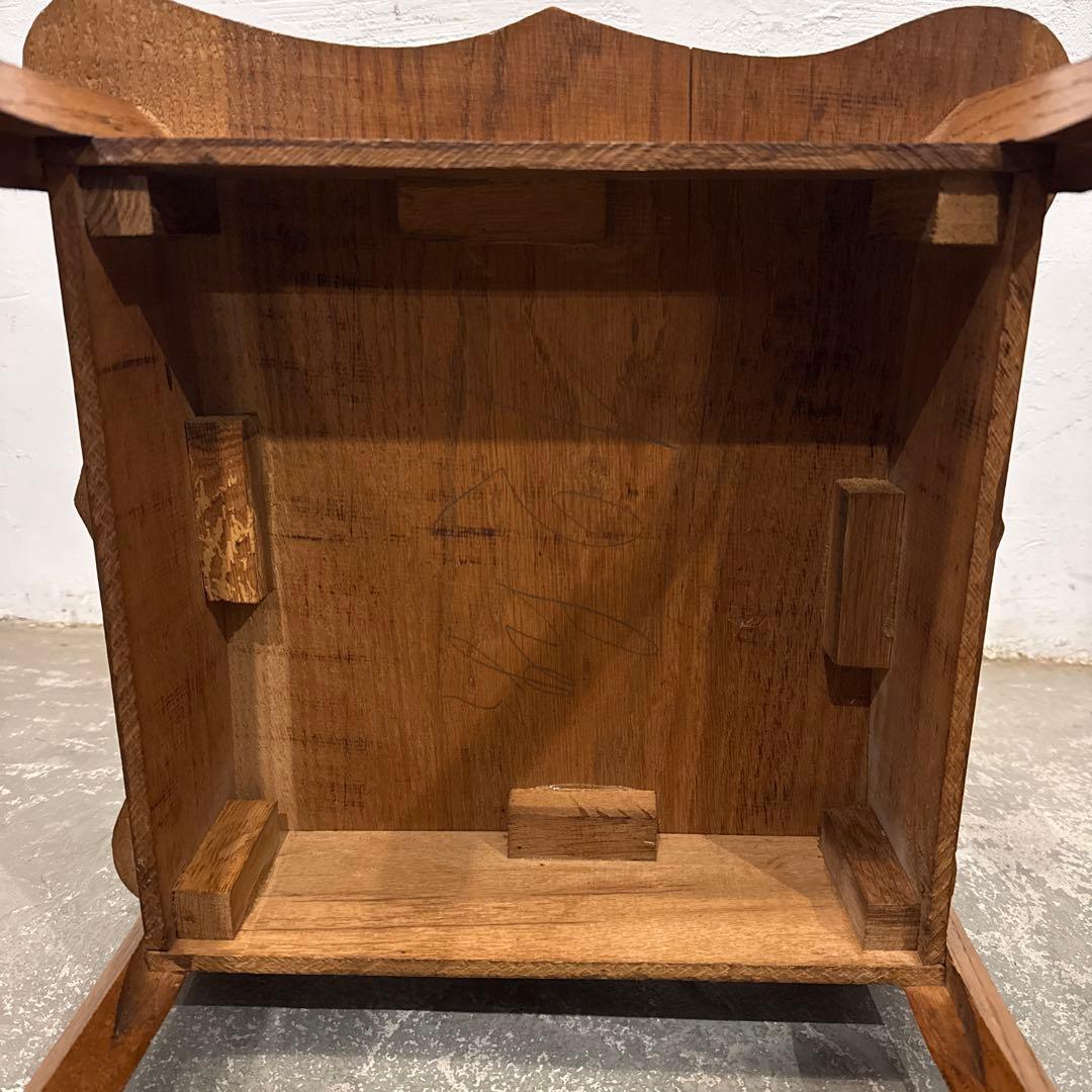 年末年始saleヴィンテージ 木製サイドテーブル 2段