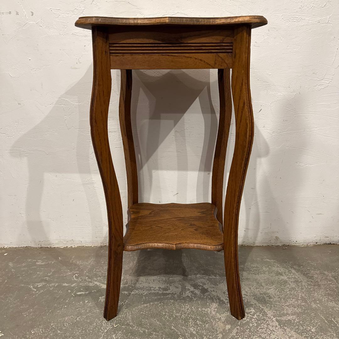 年末年始saleヴィンテージ 木製サイドテーブル 2段