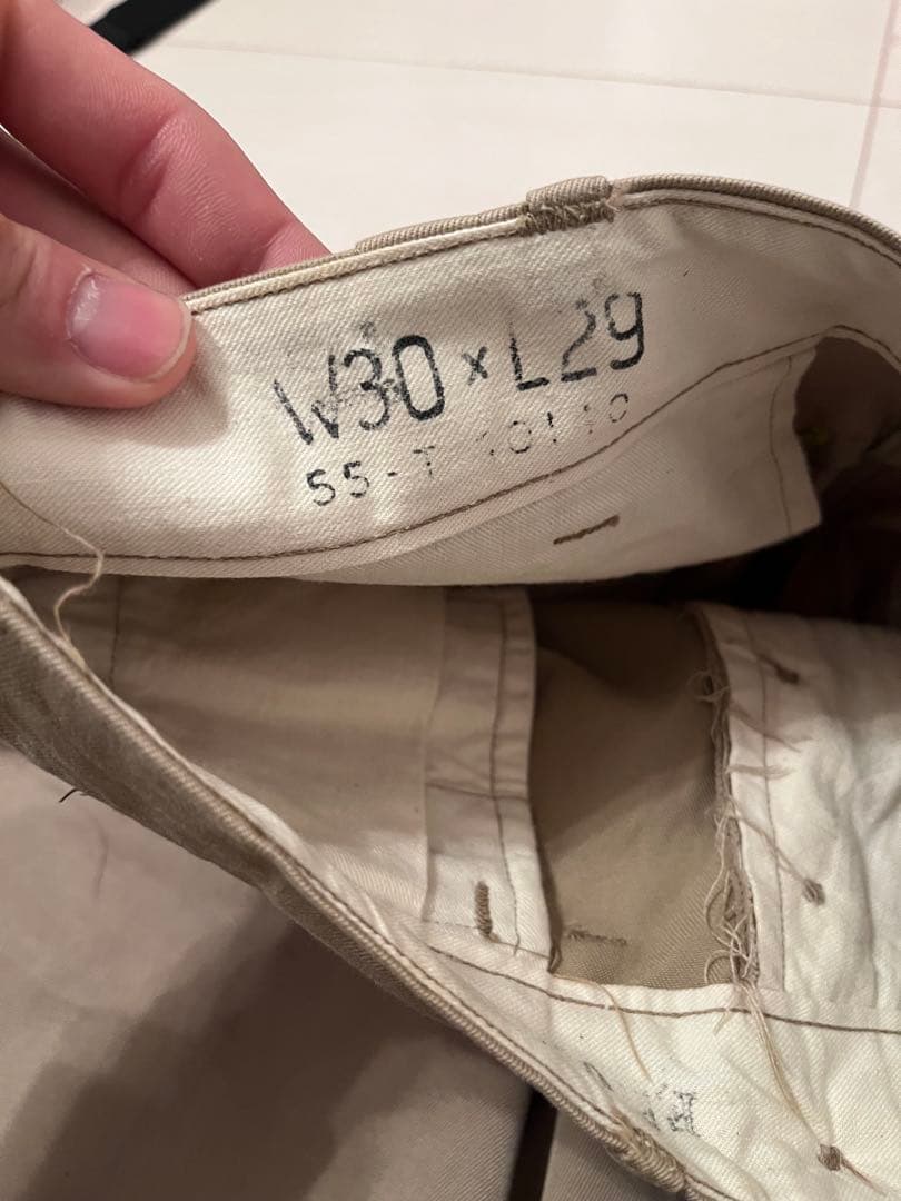 R*様 50s U.S.ARMY 45KHAKI アメリカ軍 チノパン 45チノ