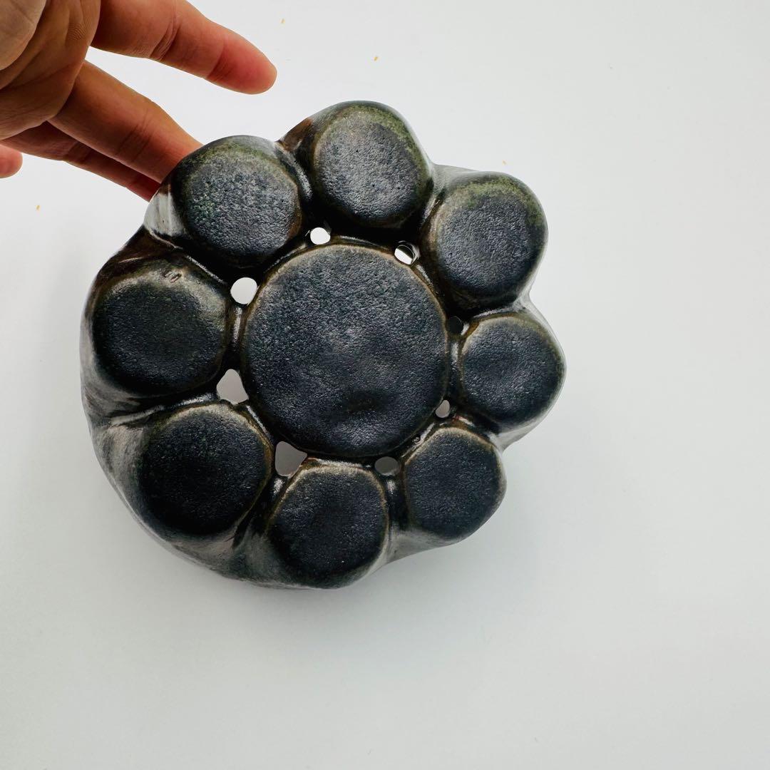 五雲窯 前田喜代範 九曜紋瓦頭 香炉 共箱】骨董 アンティーク インテリア