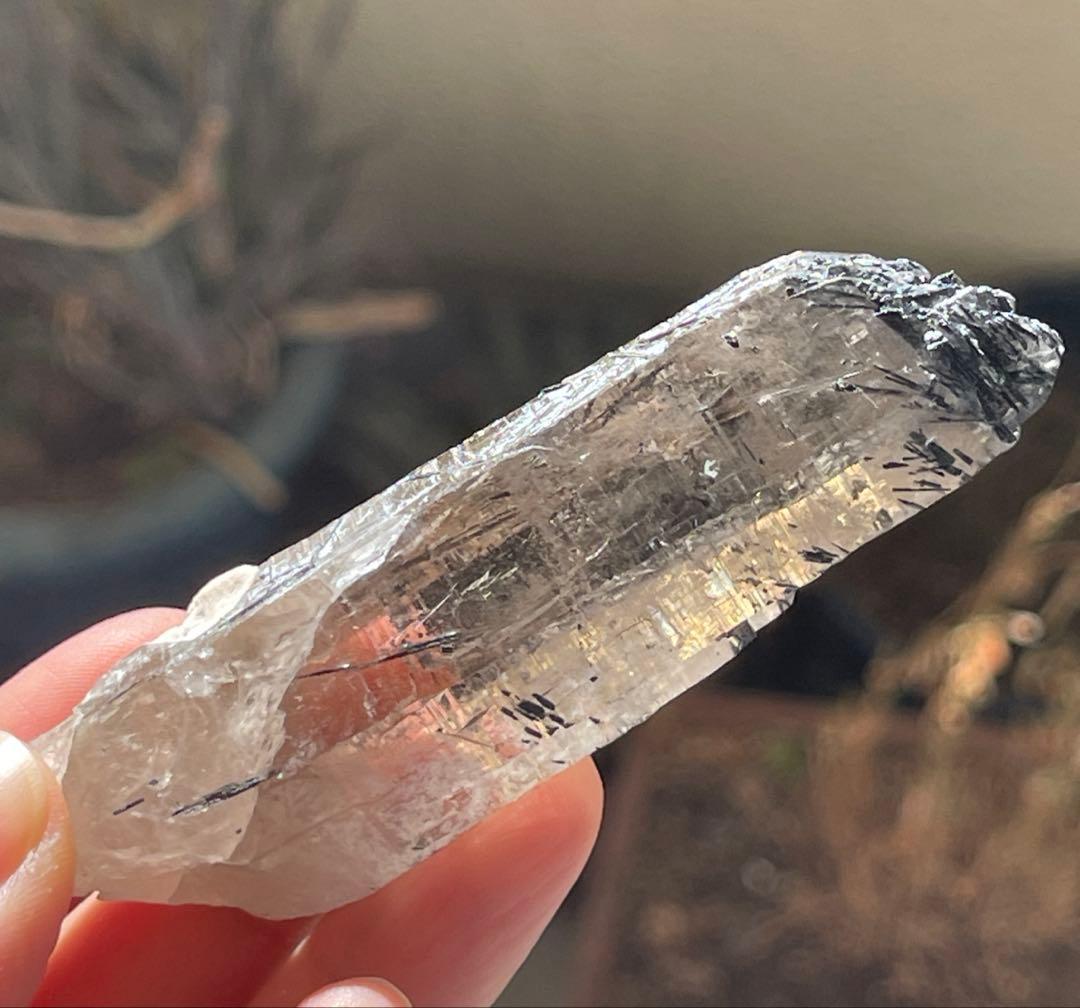 共生スモーキークォーツ・トルマリン •レインボークォーツ60.24 g