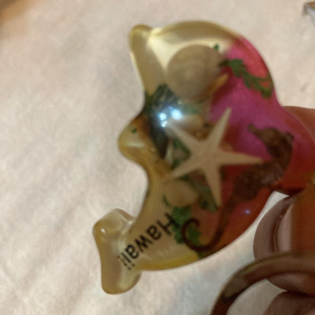 キーホルダー　Hawaii イルカ　タツノオトシゴ　貝　アクリル