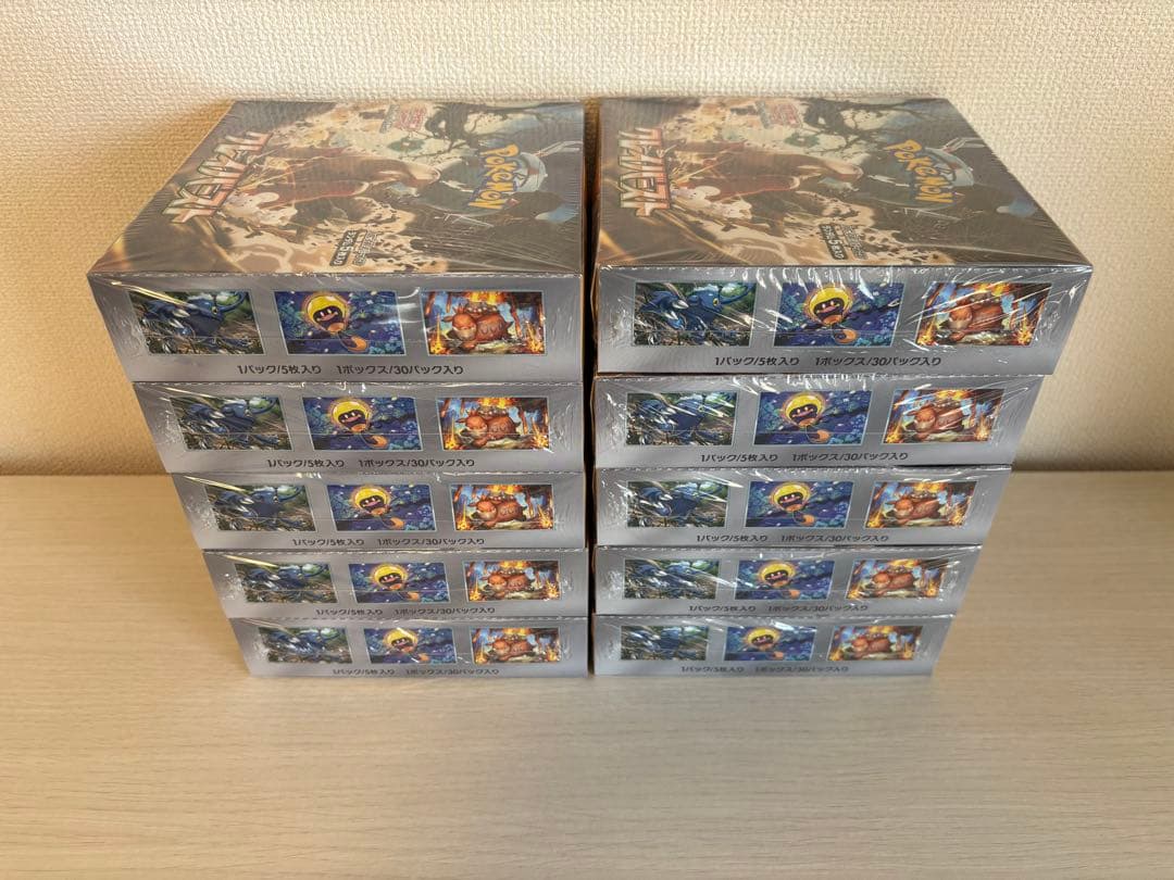 ポケモンカードゲーム クレイバースト 未開封box シュリンク付き 10box