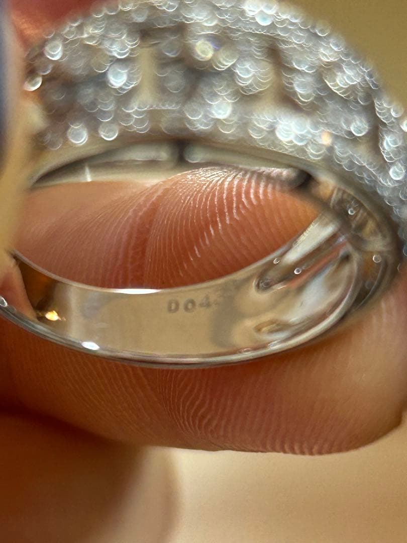 花モチーフ K18 750リング D0.433