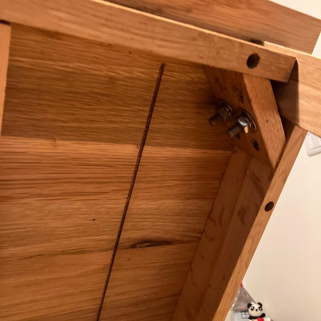 無印　無垢材　オーク材 ダイニングテーブル