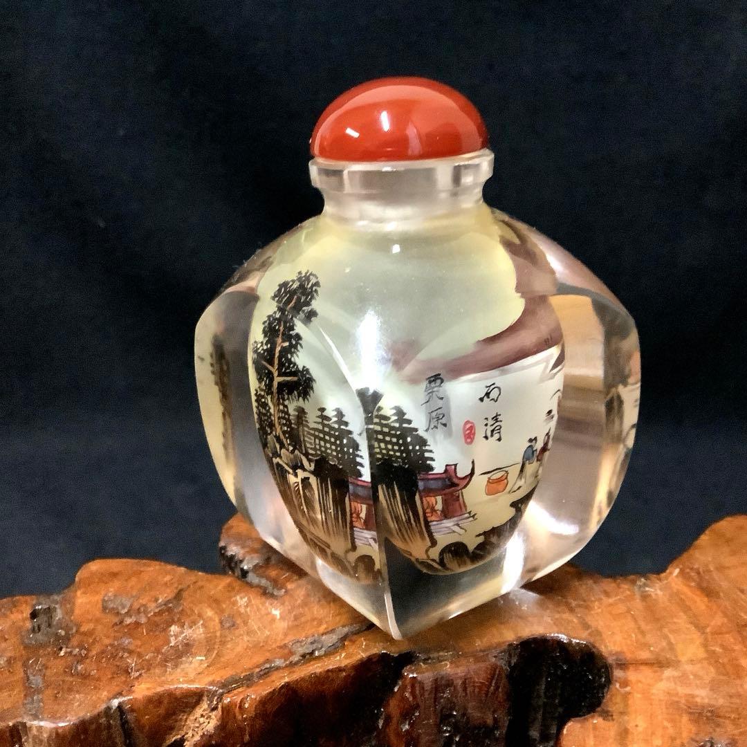 美品】 『内絵 鼻煙壺(びえんこ) 山水図文様』 - メルカリ