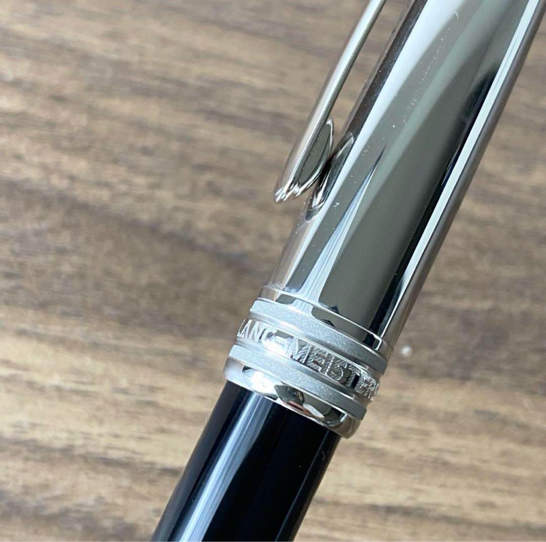 【美品】Montblanc 万年筆 ソリテール ドゥエ プラチナライン 18K