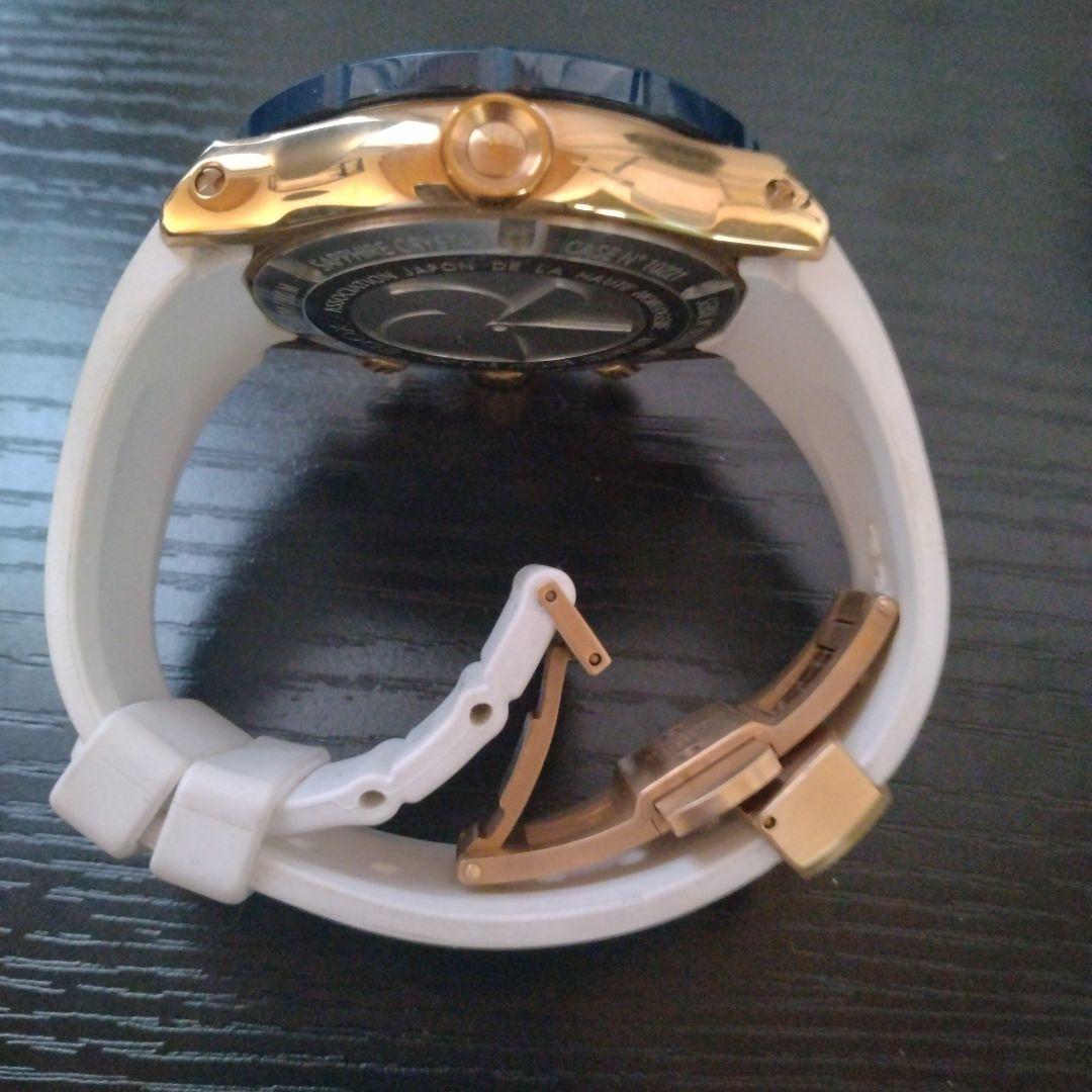 【希少100本】EDOXクロノオフショア 白ラバー×ゴールド×ブルー