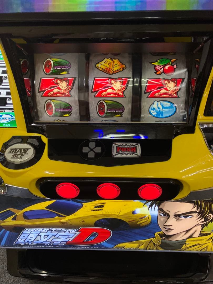 パチスロ実機 S 頭文字D / イニシャルD 啓介パネル 不要機付