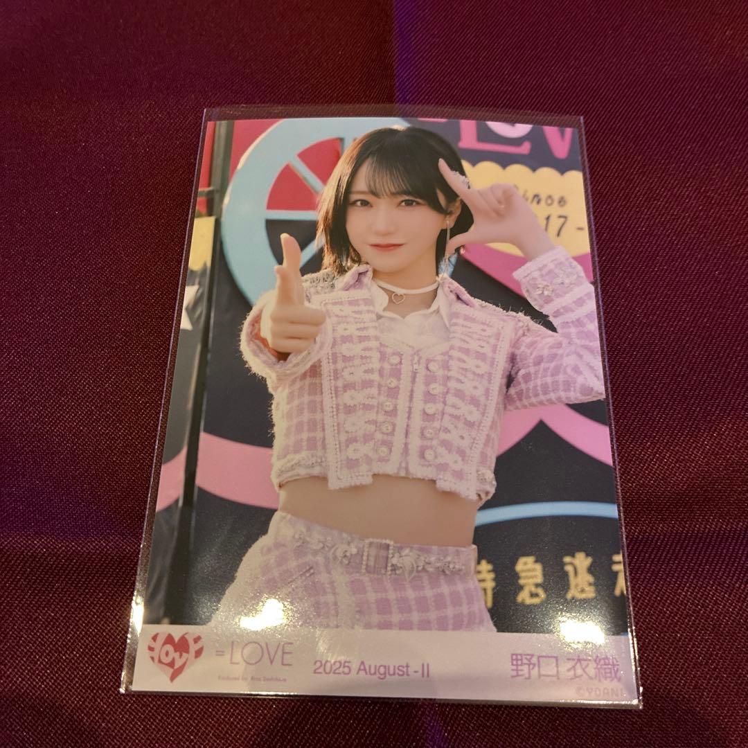 LOVE イコラブ 野口衣織 生写真 超特急逃走中② チュウ - メルカリ
