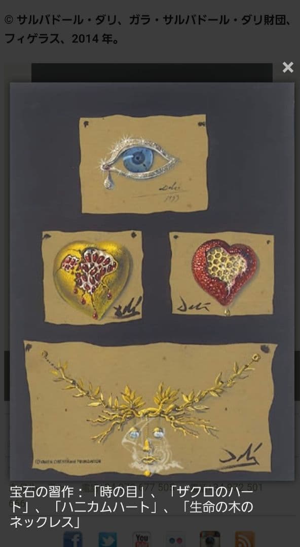 希少 サルバドール ダリ Joies コレクション ジュエリー ブローチ 時計