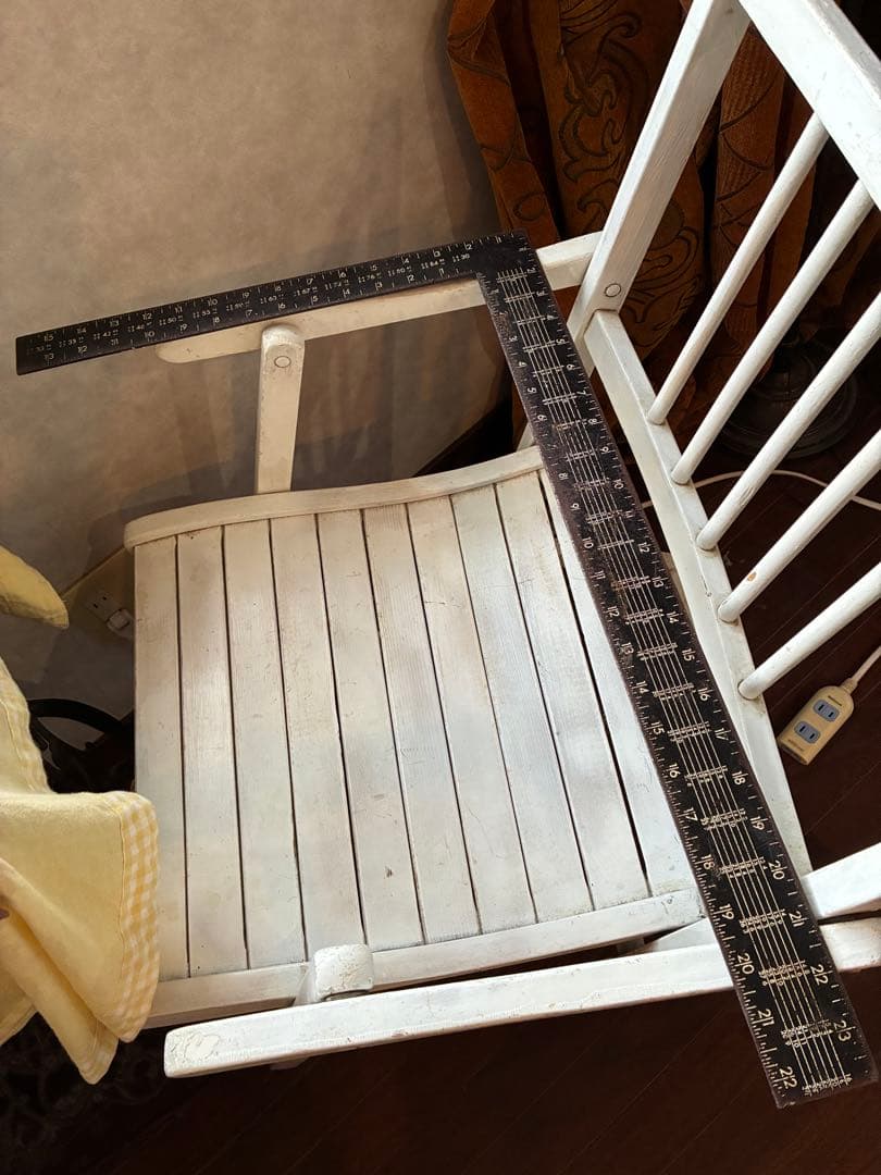 アンティーク L字 スケール ルーラー 定規LUDELL 建築家 大工 特大レア