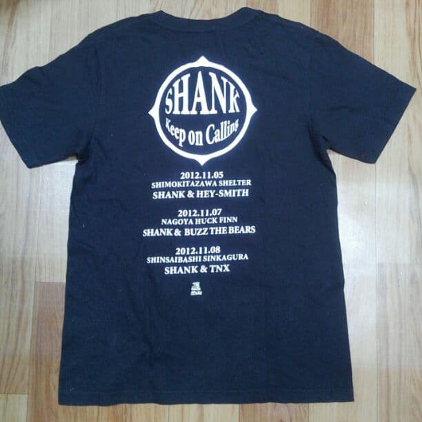 SHANKシャンク廃盤バンドTシャツMブラック美品 ナインスアポロ VK