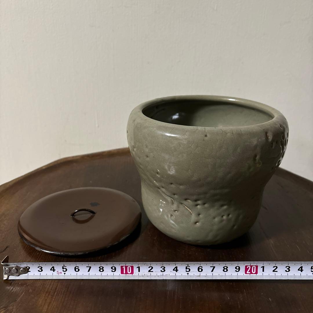 古伊万里青磁水差 江戸 初期 茶道具 抹茶 古民芸 アンティーク 方丈