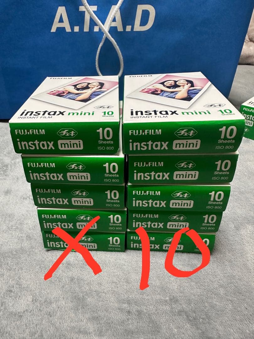 FUJIFILM instax mini インスタントフィルム X10箱 FUJIFILM instax mini インスタントフィルム 10箱 FUJIFILM instax
