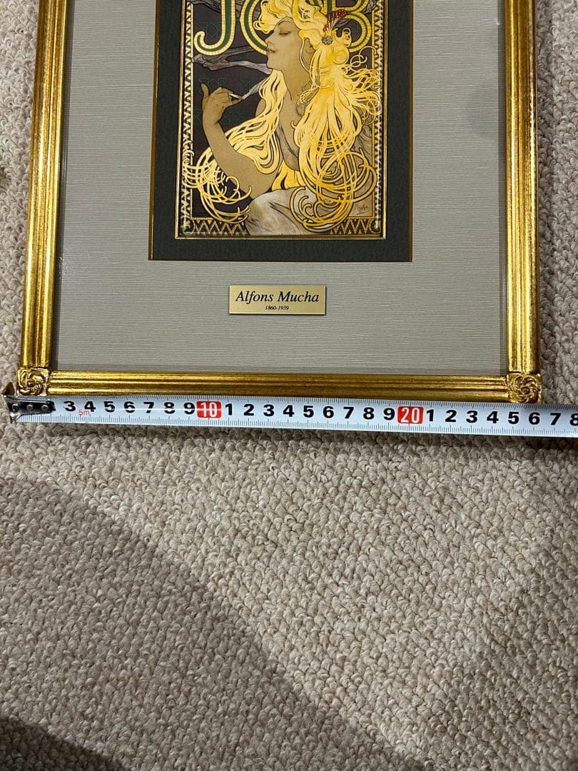 Alfonse Mucha アルフォンス・ミュシャ　額縁つきレプリカアート