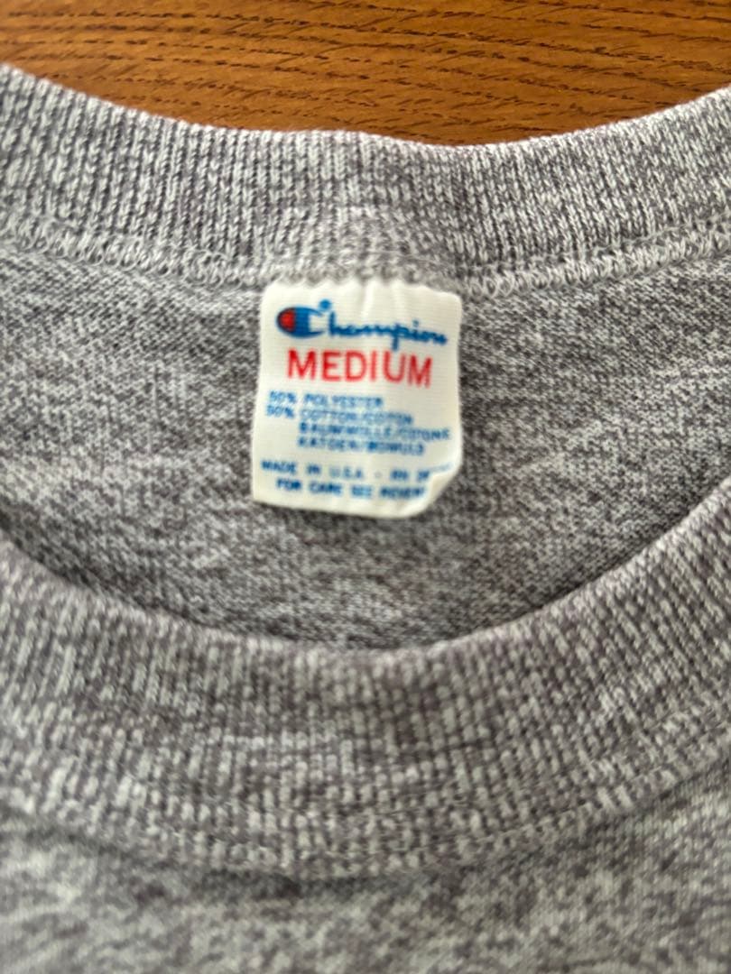 美品80sチャンピオン霜降りトリコタグARMYアーミーM