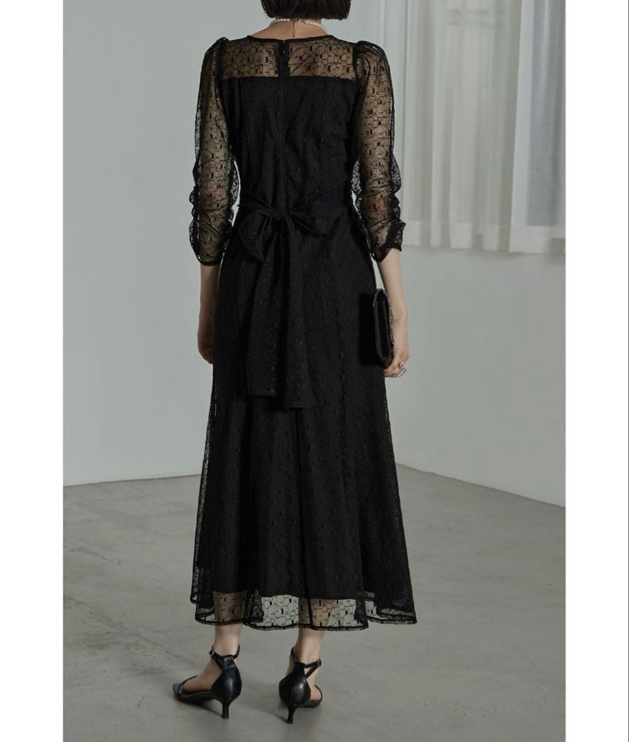 etoll. カシュクールデザインフレアドレス