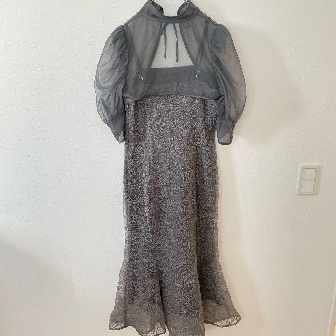 Leja スパンコールボタニカルマーメイドボレロ2wayワンピースドレス　結婚式