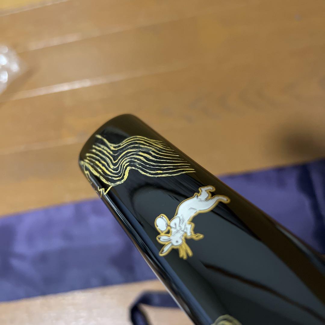 ドス 短刀 秋景色あしらい 兎シール