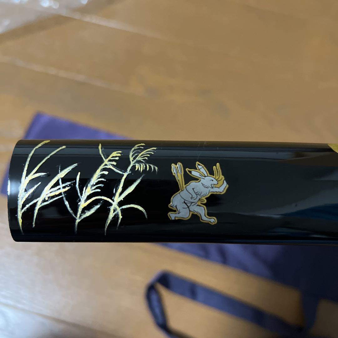 ドス 短刀 秋景色あしらい 兎シール