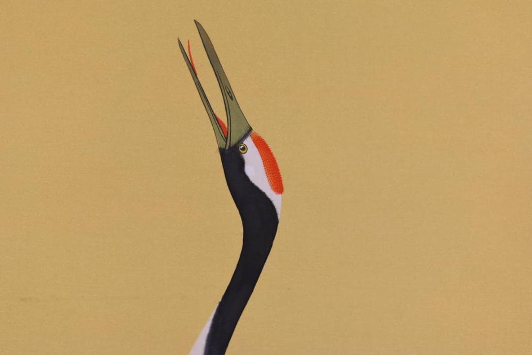 【真作】久志/双鶴図/掛軸☆宝船☆AB-342