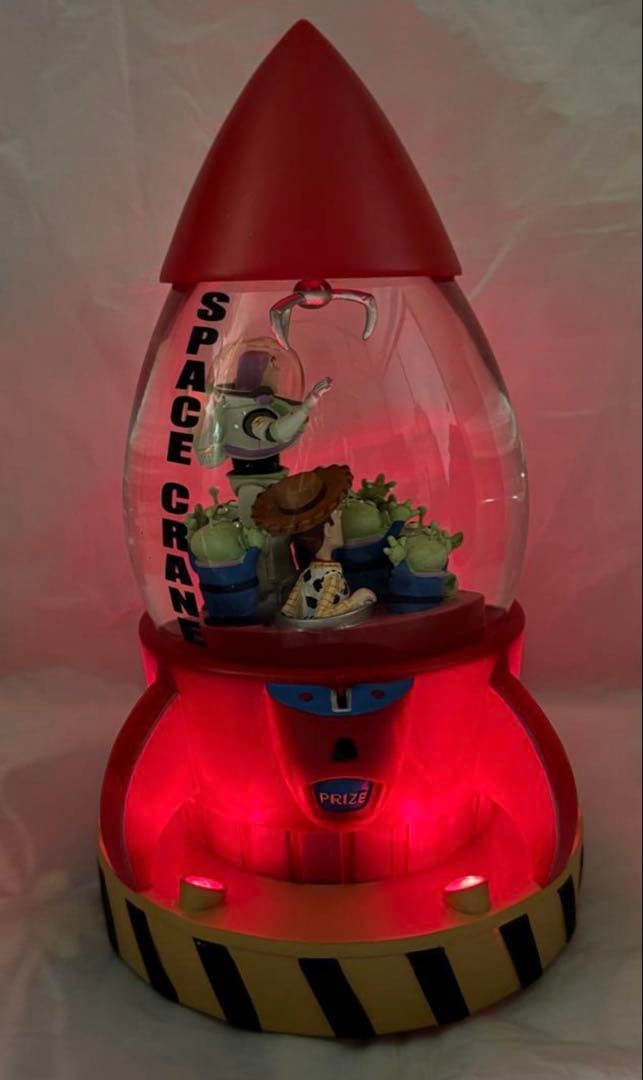 トイストーリー スペースクレーン ライトアップ オルゴール付き スノーグローブ