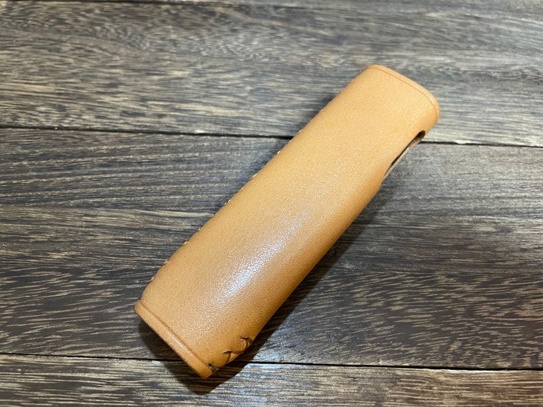 【オーダー】iQOSイルマワン　レザーケース　２個セット　茶系、ユリ、吊下リング