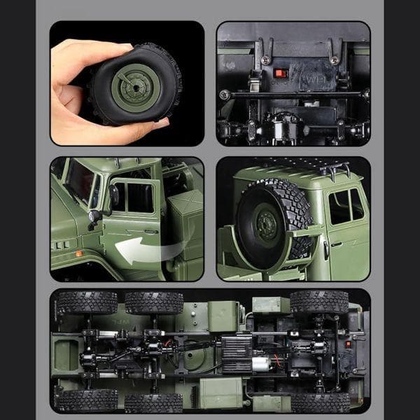 WPL B36-3 1/16 6WDミリタリー トレーラー 技術基準適合証明済